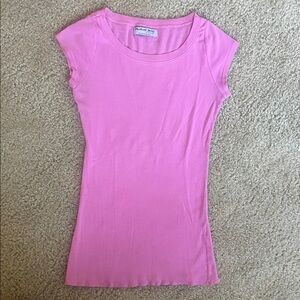 Michael Stars Vibrant Pink Tee
